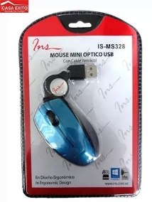 MOUSE MINI OPTICO RETRACTIL IS-MS103