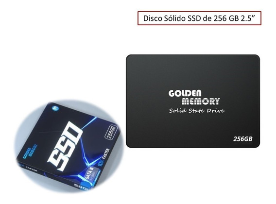 DISCO SOLIDO 256GB GOLDEN 2.5″ SATA 10X FASTER