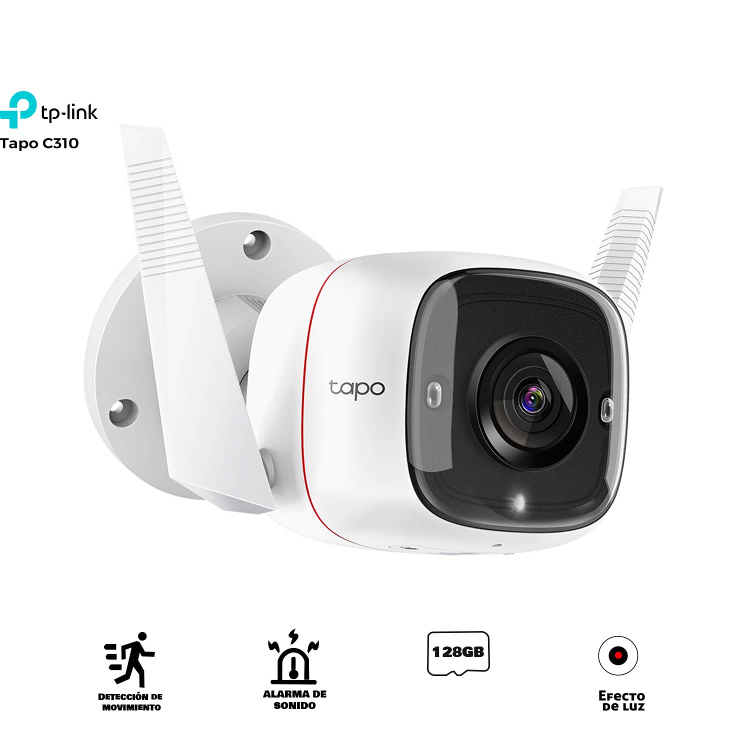 CAMARA DE VIGILANCIA TP-LINK TAPO C310 3MP HD WIFI Y ALAMBRICO HASTA MICRO SD 128GB 104° ALTAVOCES Y MICROFONO INCORPORADO