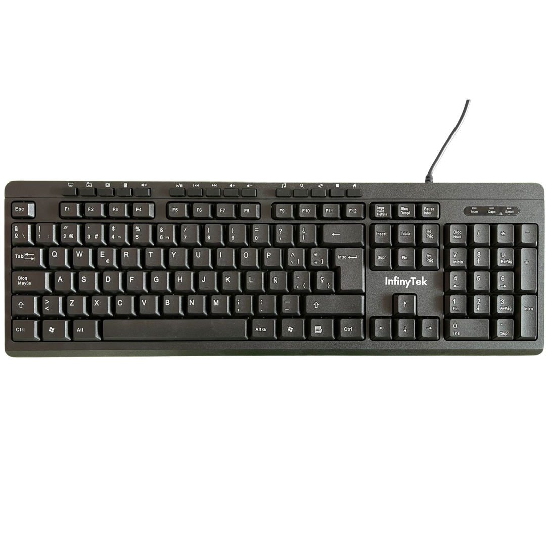 TECLADO INFINYTEK SC744 USB NEGRO