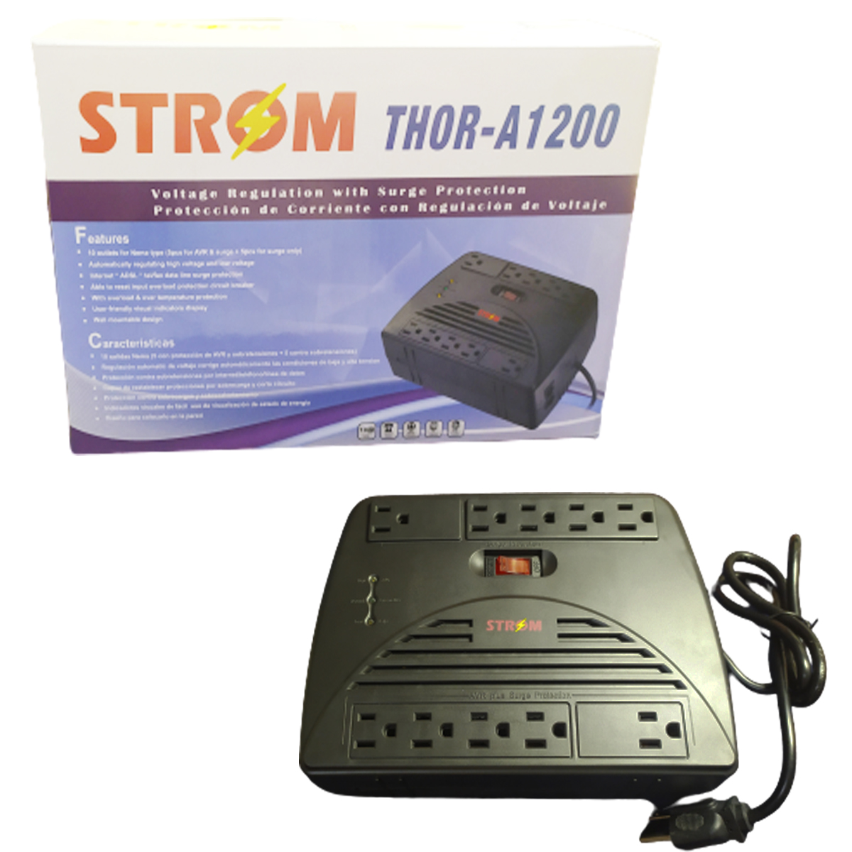 REGULADORES DE VOLTAJE STROM THOR-1200