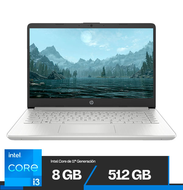 LAPTOP HP 14-DQ2529LA CORE I3-1115G4,8GB DDR4, 512GB SSD,PAN 14 FHD,WIN11