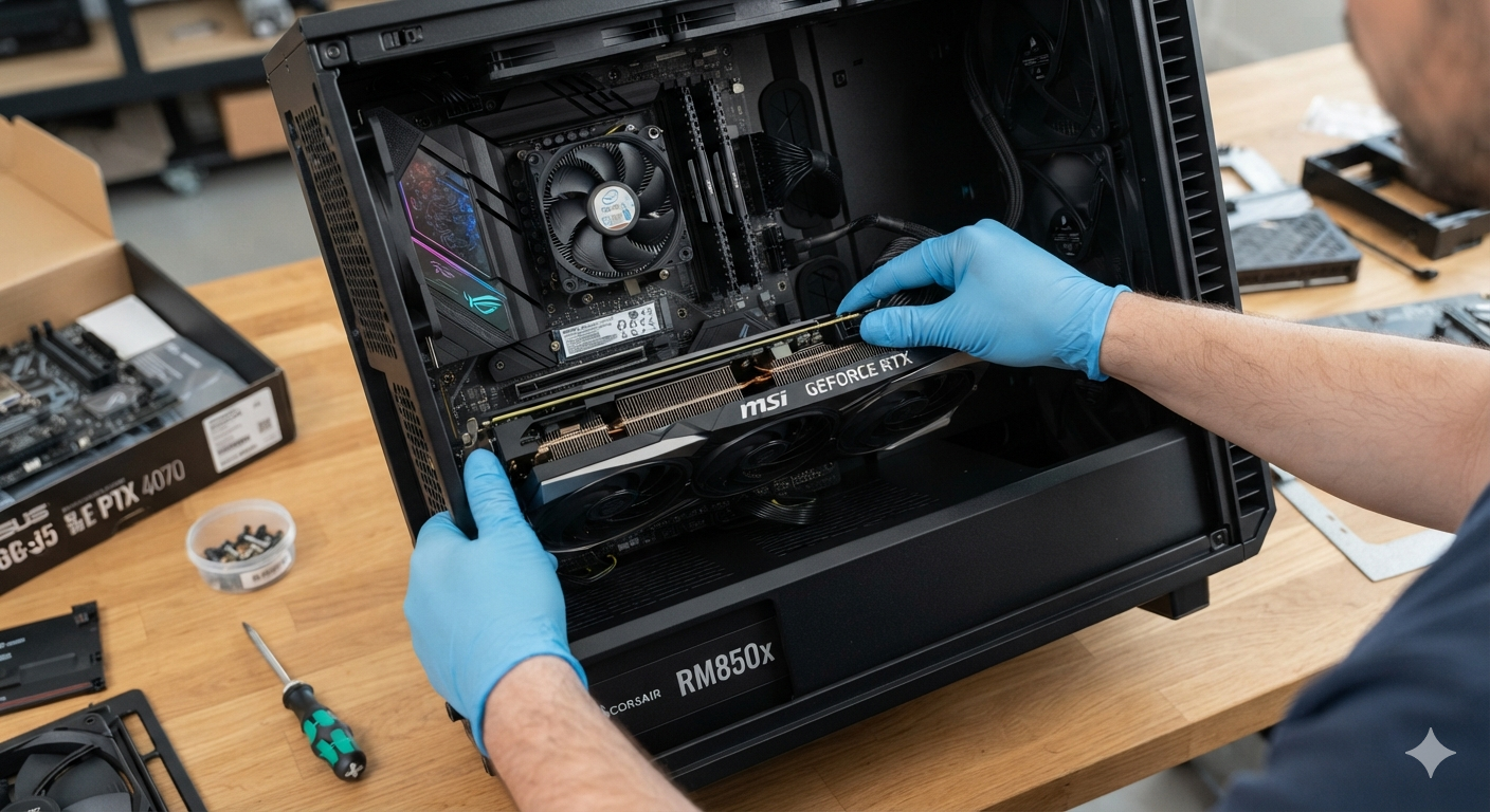 INSTALACIÓN DE PARTES Y PIEZAS DE PC
