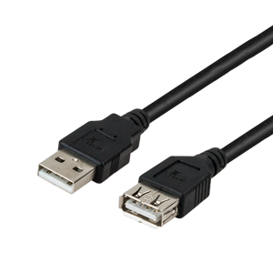 EXTENSION USB MACHO A HEMBRA DE 1,8M.