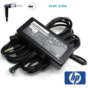 CARGADOR LAPTOP HP 19.5V A 2.31A PLUG 4.5X3.0 PUNTA AZUL