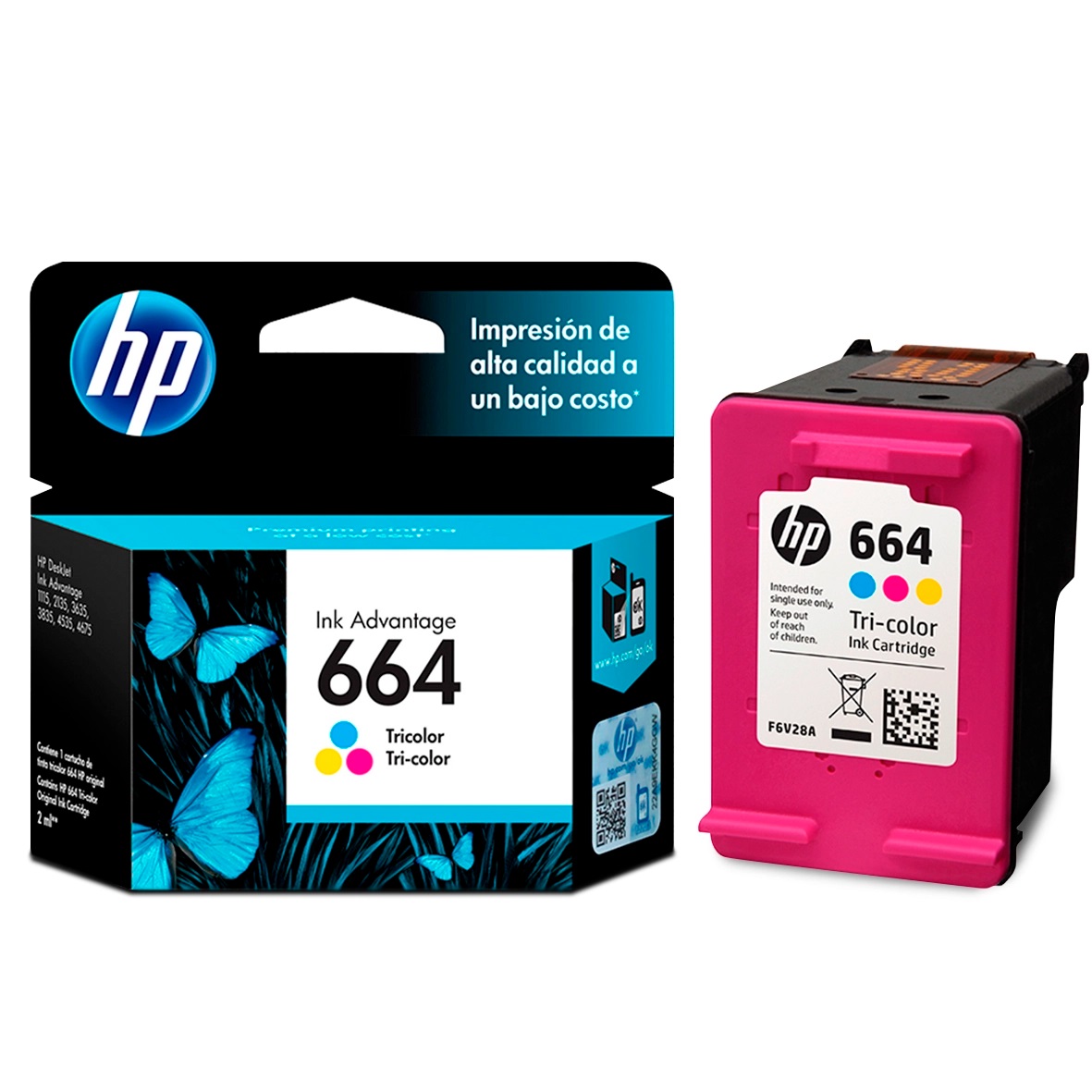 CARTUCHO HP 664 TRICOLOR