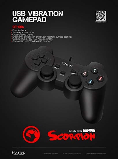 CONTROL VÍDEO JUEGOS SCORPION