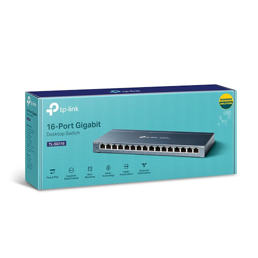 SWITCH DESKTOP TP-LINK TL-SG116 GIGABIT/ 16 PUERTOS RJ45