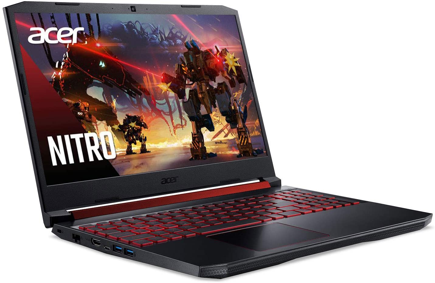 LAPTOP ACER GAMER NITRO 5 AN51554-5812 INTEL CORE I5-9300H 8GB  DDR4 M.2 256GB PANTALLA 15,6''  FHD  IPS NVIDIA GEFORCE GTX-1650  4GB WIN10 INGLES