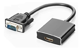 ADAPTADOR VGA MACHO A HDMI HEMBRA Y AUDIO