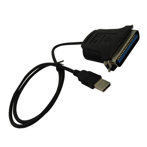 CABLE ADAPTER BLACK  USB2.0 TO BI-DIRECTIONAL PARALLEL PRINTER