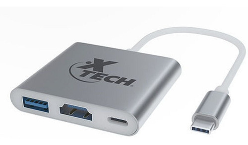 ADAPTADOR MULTIPUERTO USB TIPO C 3 EN 1 XTECH XTC-565