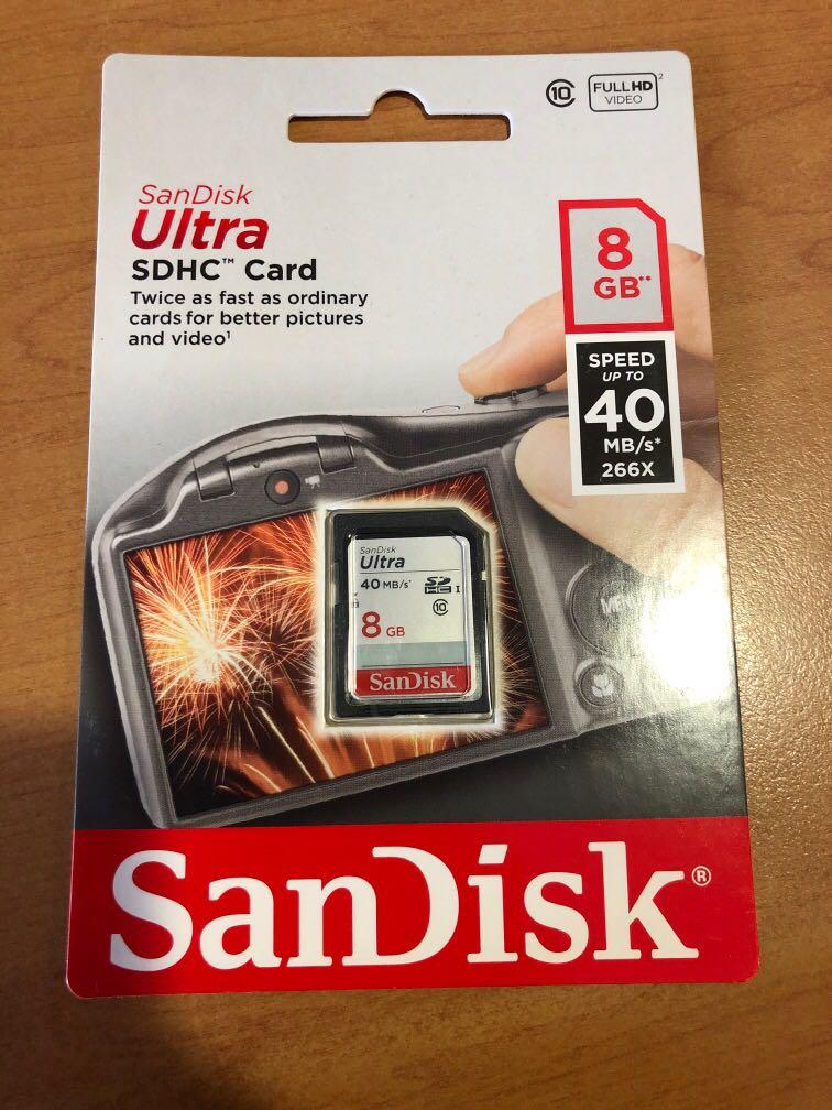 SANDISK ULTRA SDHC CARD 8GB