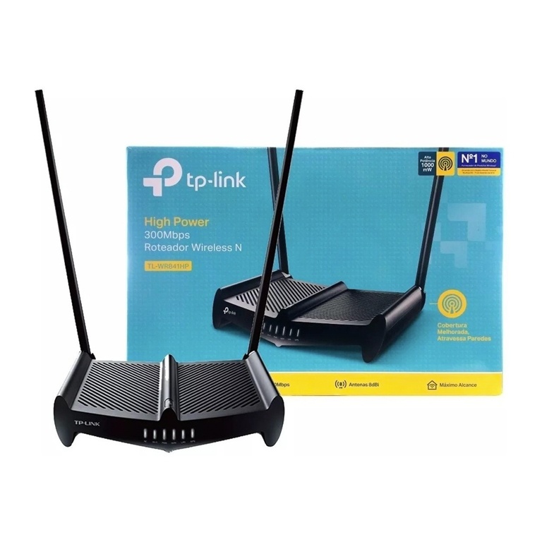 ROUTER WIRELESS TP-LINK WR841HP - ALTA POTENCIA - 300MBPS - 2.4GHZ - 2 ANTENAS 9DBI