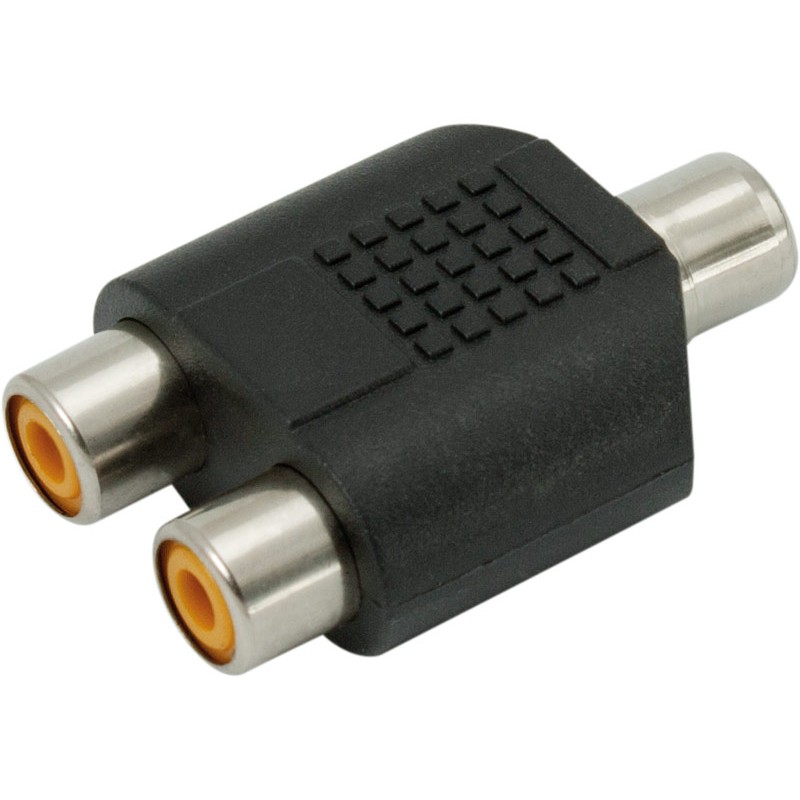 ADAPTADOR  RCA HEMBRA A 2 RCA HEMBRA