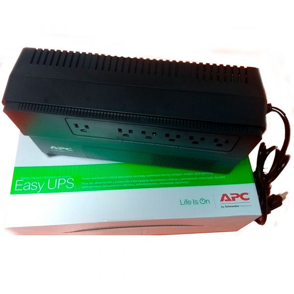 UPS INTERACTIVA APC BV650 375W 650VA 6 TOMAS RESPALDO