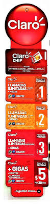 TARJETAS ILIMITADAS DE CLARO 1$