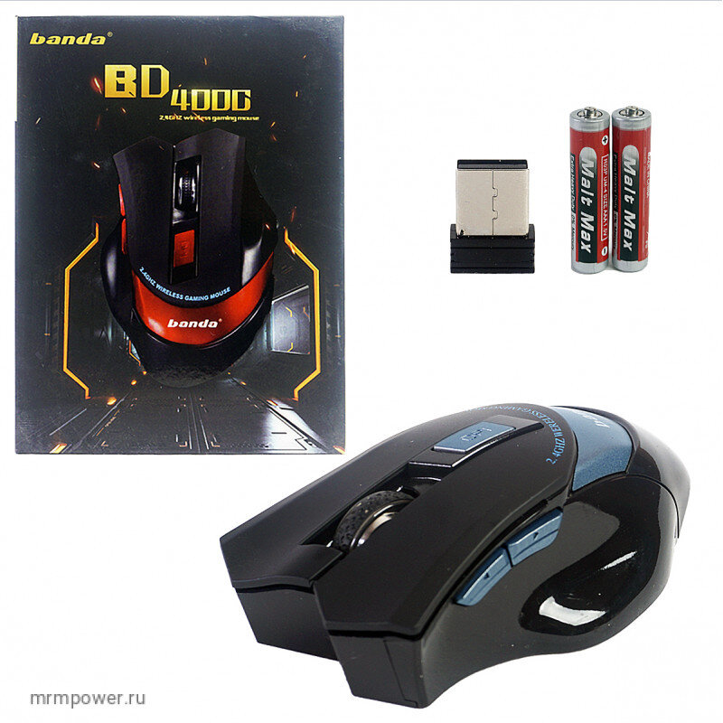 MOUSE BANDA GAMER BD400 INALAMBRICO