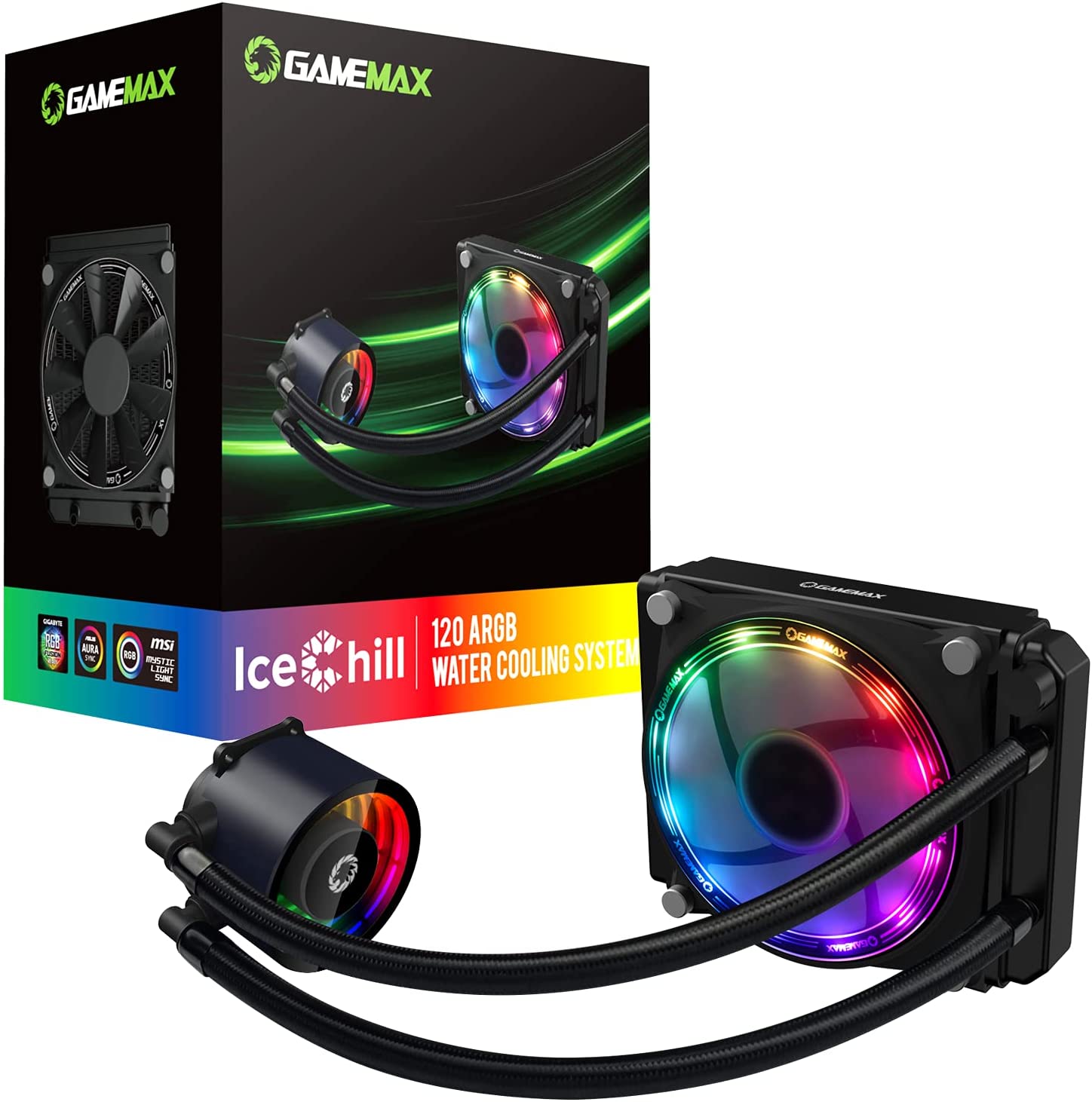 VENTILADOR GAMEMAX ICE CHILL 120-RAINBOW