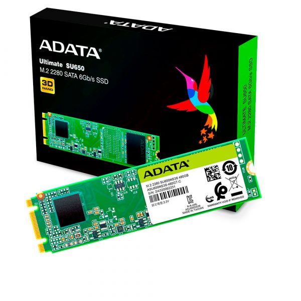 DISCO SOLIDO SSD ADATA 240GB SU650 M.2 2280, SATA 6GB/S