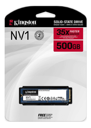 DISCO SOLIDO KINGSTON 500GB NV1-NVME PCIE M.2