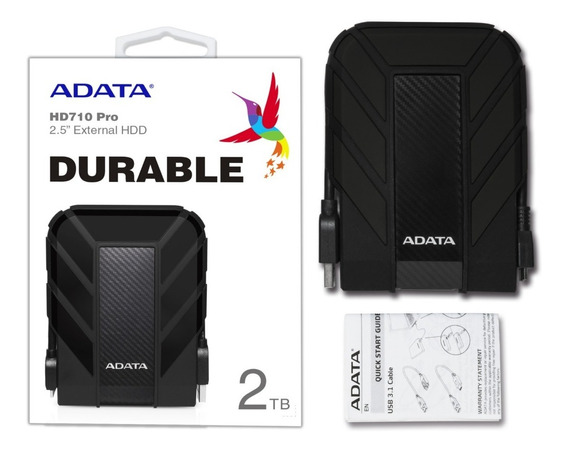 DISCO DURO ADATA AHD710 PRO 2TB NEGRO EXTERNO USB3.2