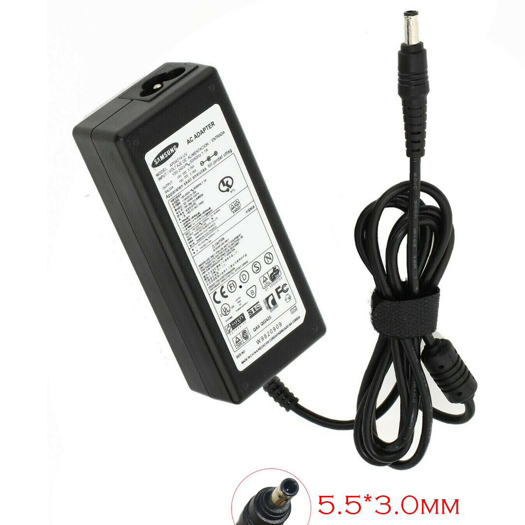 CARGADOR LAPTOP SAMSUNG 19V 3,16A PLUG 5.5X3.0