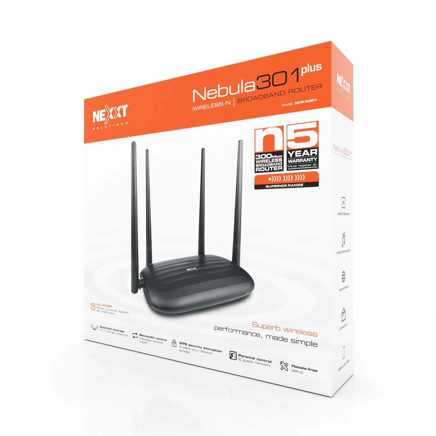 ROUTER NEXXT CONNECTIVITY NEBULA  NCR-N301