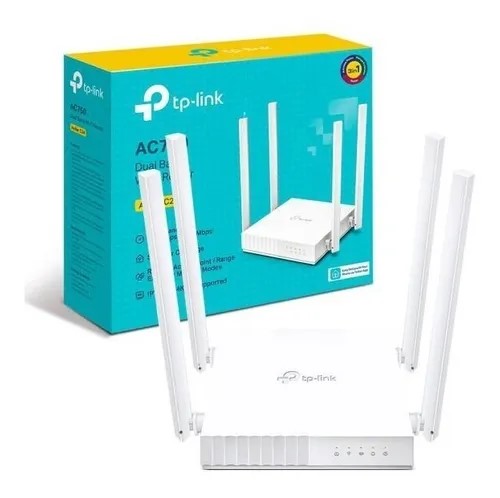 ROUTER TP-LINK ARCHER C24 AC750 INALAMBRICO 4 ANTEN