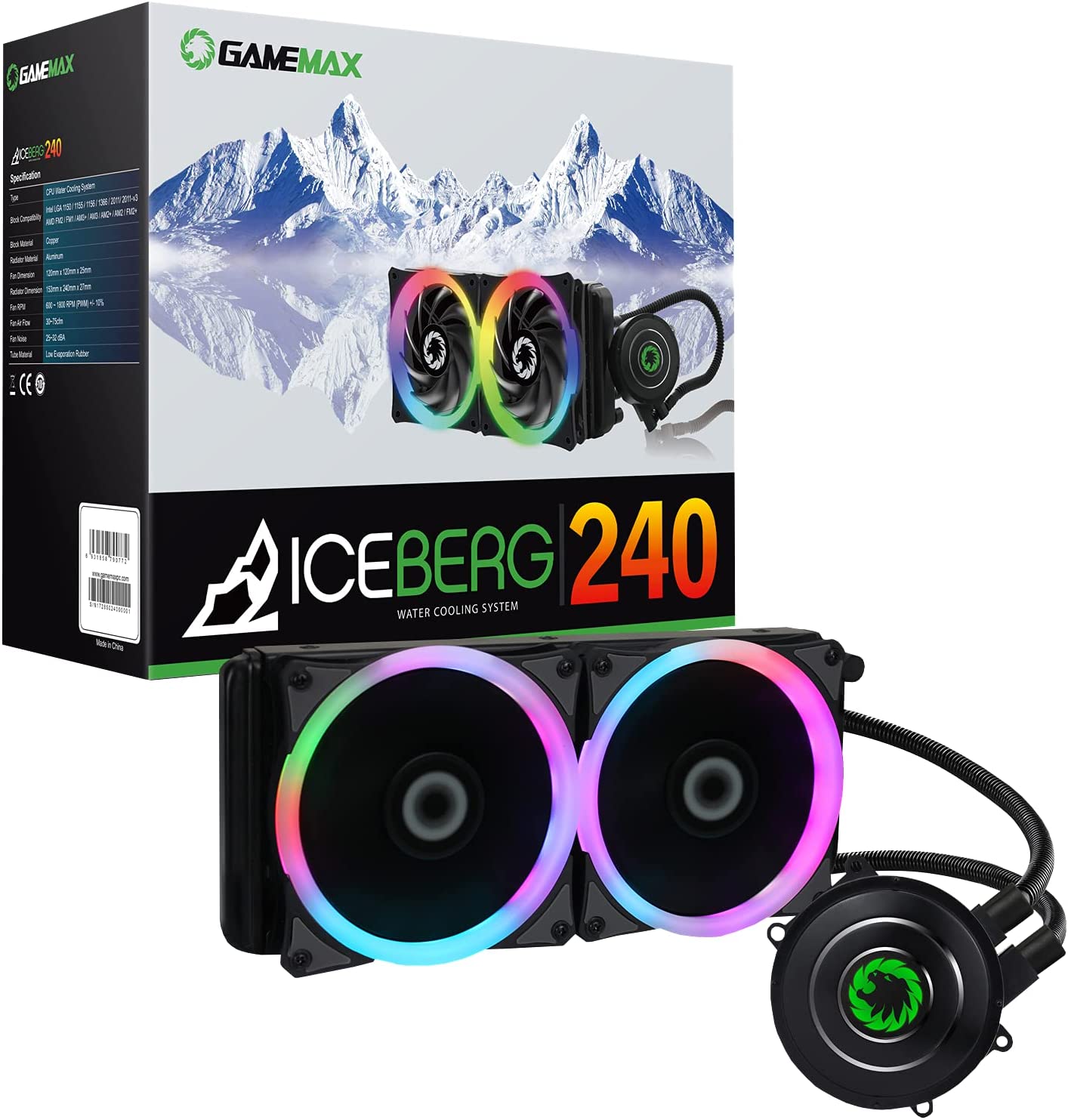 VENTILADOR GAMEMAX ICEBERG 240