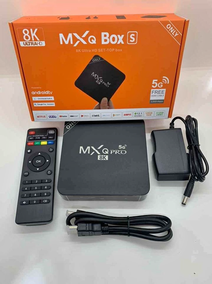 TV BOX MXQ NARANJA 8K 128GB- 512GB