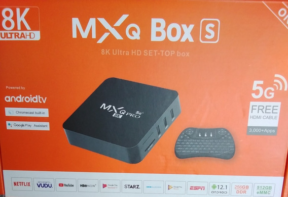 TV BOX MXQ 256 RAM Y 512GB MEMORIA INTERNA NARANJA