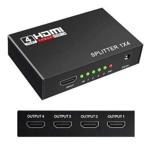 SPLITTER HDMI 4 PUERTOS